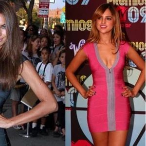 Y2K vintage Pink Bandage Hervé Leger Dress Size M